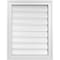 Ekena Millwork Vertical Surface Mount PVC Gable Vent: Functional, w/ 2"W x 1-1/2"P Brickmould Frame, 20"W x 26"H GVPVE20X2602SF - alternate 1